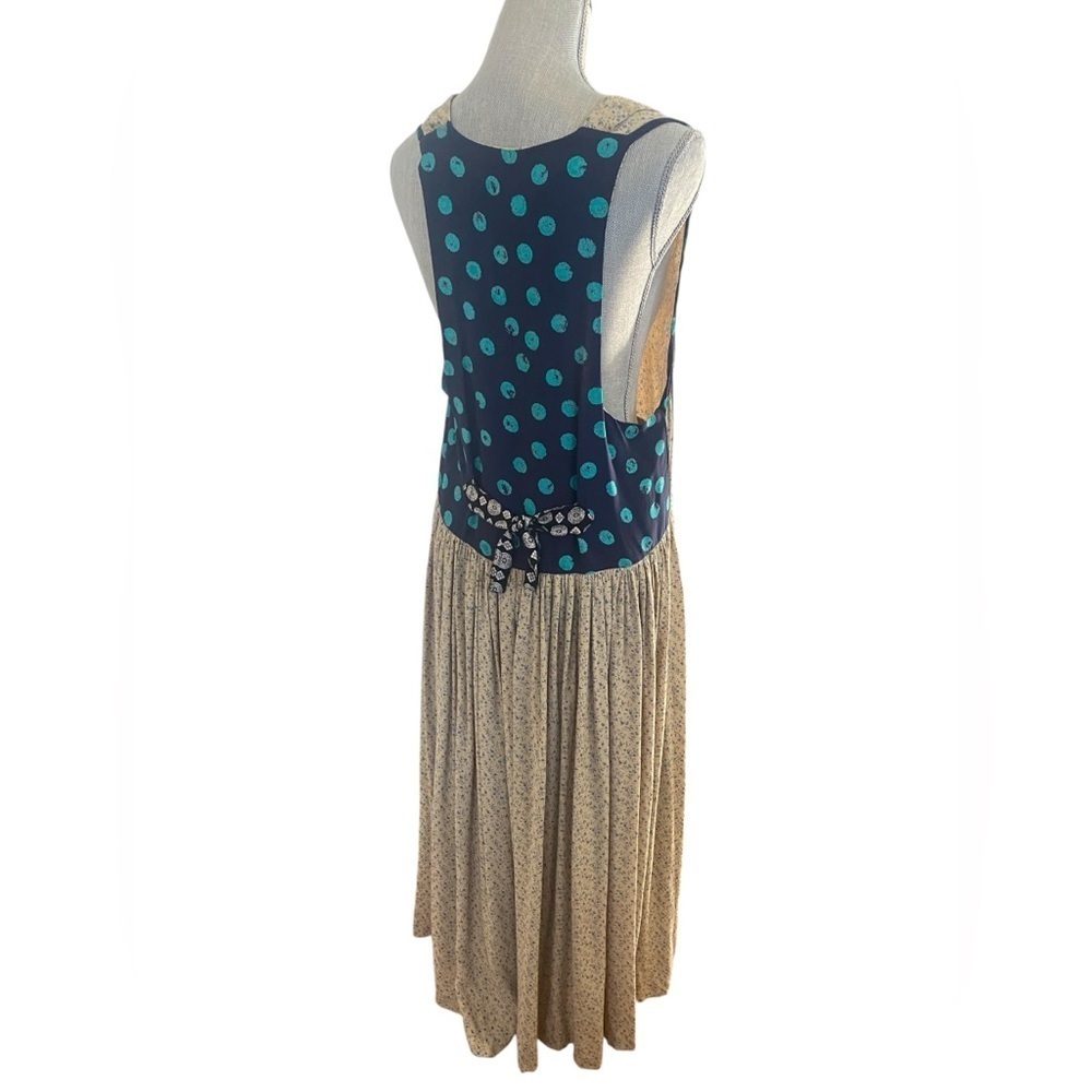Whimsical Vintage Dress l Granny Chic l Polka Dot Dress Small 0967